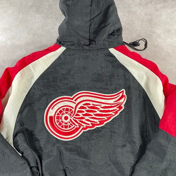 READ 80’s Swinsgter NHL Detroit Red Wings Hockey Full Zip Puffer Jacket - Picture 6 of 6